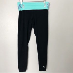 PINK Victoria’s Secret Yoga Pants w/ Turquoise Top